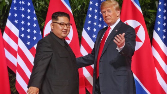 North Korean Leader Kim Jong Un and US President Donald Trump