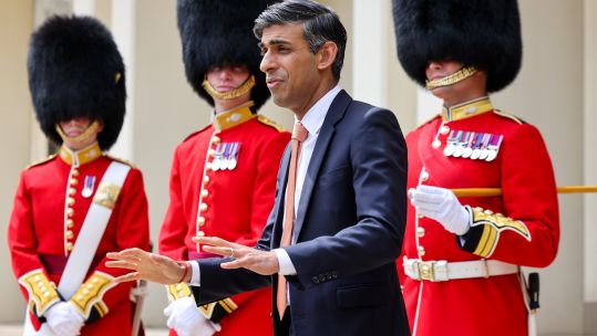 Prime Minister Rishi Sunak meets soldiers from Household Division Wellington Barracks for Armed Forces Week 1 230623 CREDIT MOD.jpg