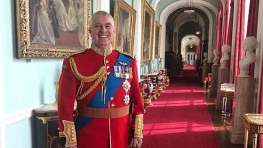 Prince Andrew before Trooping the Colour ceremony