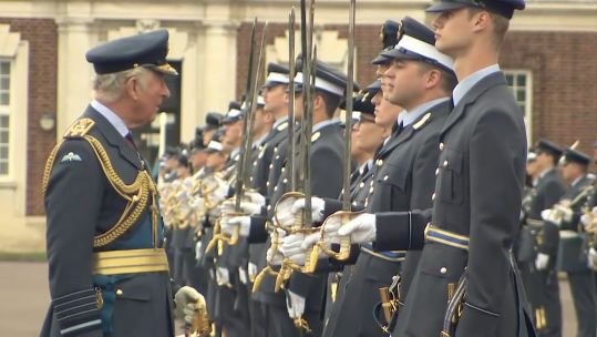 Prince Charles attends socially distanced RAF graduation 160720 CREDIT POOL pictures.jpg