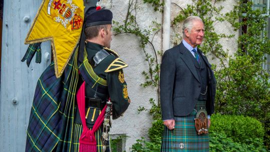 Prince Charles, St Valery Day Piper Salute 12062020 CREDIT Mark Owens Poppyscotland