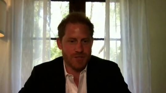 Prince Harry Duke Of Sussex Warrior Games Virtual Event 130921 CREDIT WHITE HOUSE YOUTUBE