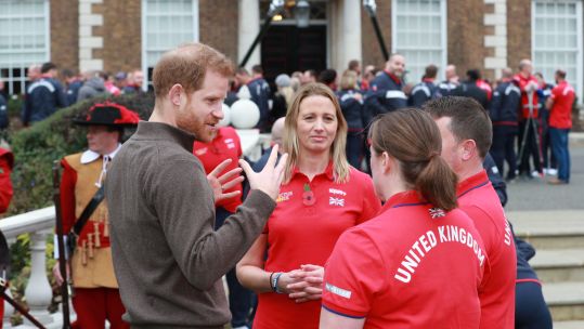 Prince Harry at the announcement of the UK team to compete at the Hague, 2020.