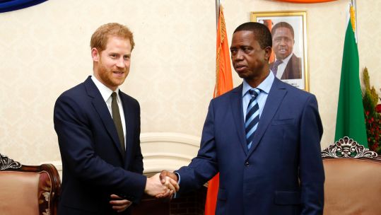 Prince Harry Meets Edgar Lungu 2711 CREDIT Zambia High Commission