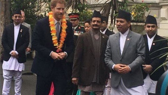 Prince Harry Nepal Embassy Visit