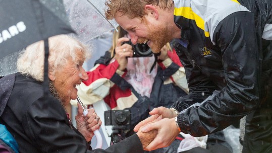 Daphne Dunne meets Prince Harry 