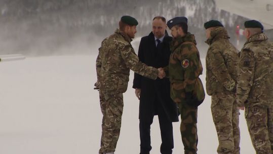 Prince Harry arrives in Norway for Ex Clockwork 140218 SOURCE Forces News
