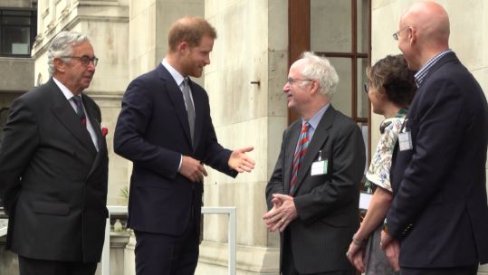 Prince Harry attends a Veterans Mental Health Conference in London