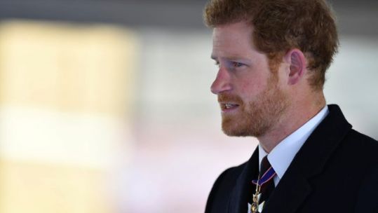 Prince Harry at drumhead service for memorial to Gulf, Iraq and Afghanistan veterans