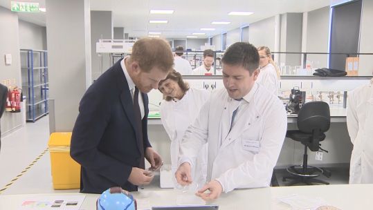 On his visit the Prince met injured veterans who are both helping the research, and hoping to benefit from it.