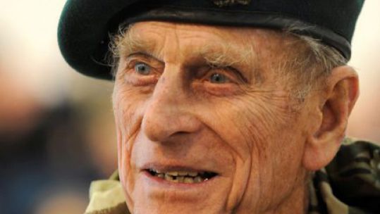 Prince Philip is pictured at RMB Chivenor as the Captain General of the Royal Marines 171111 CREDIT CROWN COPYRIGHT