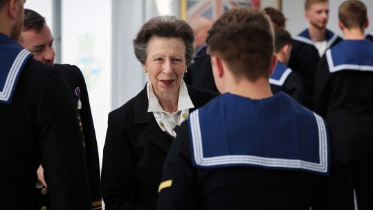 Princess Anne thanks military personnel for involvement in the Queen's funeral 22092022 CREDIT Royal Navy, MOD.jpg