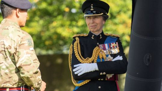 Princess Royal meets soldiers from 30th Signal Regiment