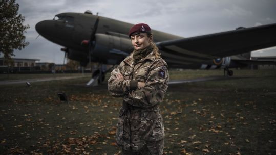 Private Addy Carter became the first female soldier to pass the Army’s Airborne Forces gruelling All Arms Pre Parachute Selection (AAPPS) - known as P Company.