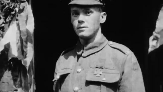 Private Jack Cunningham in 1917