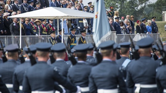 QRC parade RAF Fairford CREDIT crown copyright