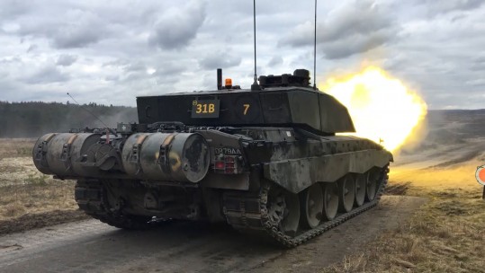 British Army tank
