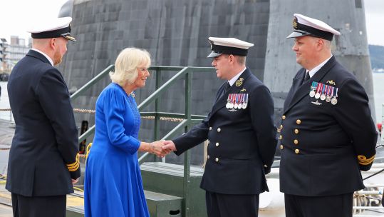 Queen Camilla visits HMS Astute