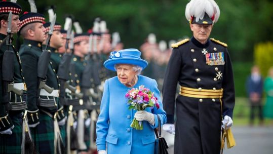 The Queen during the Ceremony of the Keys in June