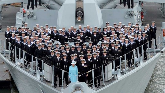 Her Majesty the Queen Visits HMS Lancaster