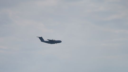 Cover image: The aircraft flies over Dover while supporting Border Force operations in the English Channel (Picture: MOD).
