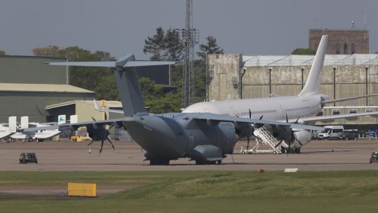 Cover image: An A400m Atlas, that is believed to have collected the supplies from Turkey, at RAF Brize Norton (Picture: PA).