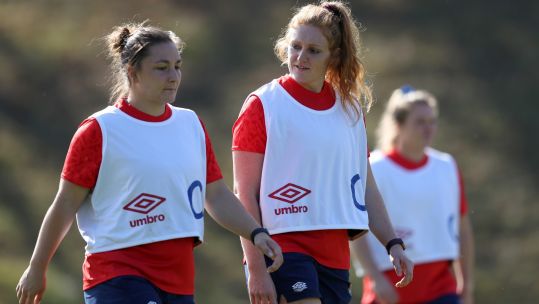 Cover image: The RAF's Amy Cokayne in training for England (Picture: RFU).
