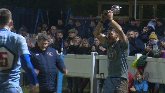 RAF Beat Navy U23s Rugby Trophy Lift Credit BFBS DATE 24112021.jpg