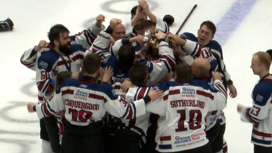 RAF Bluewings win RAF Champs Ice Hockey Credit BFBS DATE 23112023.jpg 