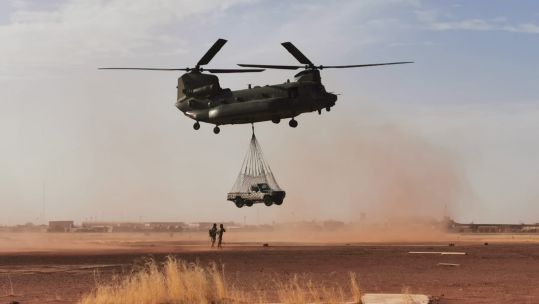 Cover image: RAF Chinook in Mali (Picture: RAF).