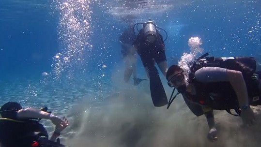 RAF Cadets scuba dive in Cyprus 021118 CREDIT BFBS