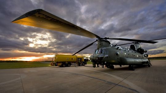 Cover image: Library picture of a Chinook helicopter part of the Joint Helicopter Command (Picture: MOD).