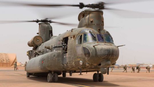 RAF Chinook in Mali