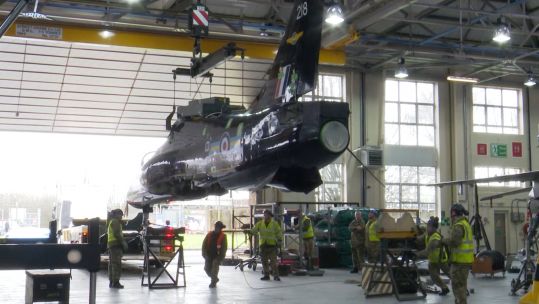 RAF Cosford receive a Hawk aircraft from RAF Shawbury 190320 CREDIT BFBS.jpg