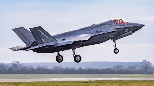 RAF F-35 Lightning join Royal Norwegian Air Force, US Air Force exercise Norway 2 041224 CREDIT RA