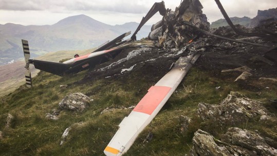 In Photos: RAF Helicopter Scare In Snowdonia