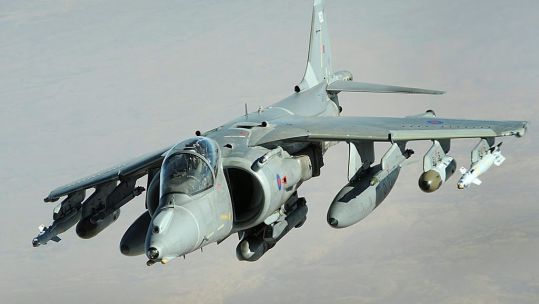 RAF Harrier GR9 Afghanistan 2009 CREDIT MOD
