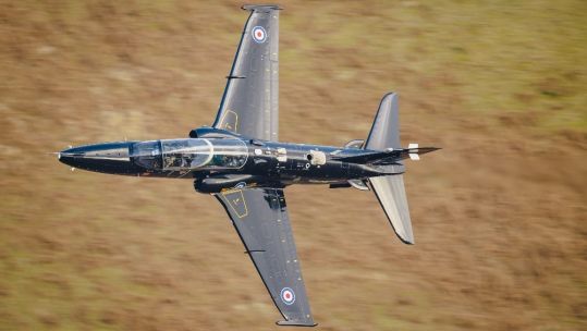 RAF Hawk T2 from RAF Valley conducted sortie through Mach Loop 23022023 CREDIT Royal Air Force