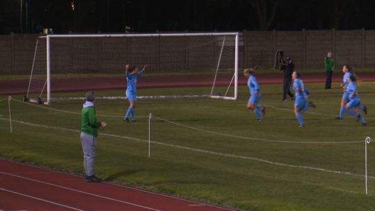 RAF Ladies vs Army Women Goal Celebration Credit BFBS 10022020.jpg 