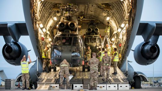 RAF Number 38 Group Supporting operations CREDIT RAF