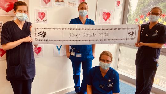 RAF Nurses wish NHS Happy Birthday (Picture: RAF).