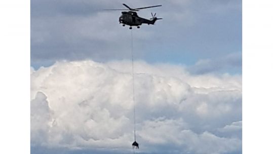 RAF Puma crew rescue of Crammel Linn Cow