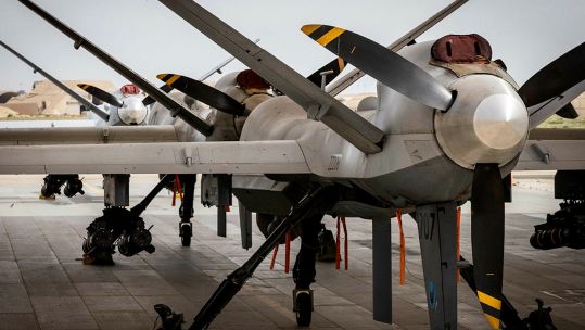 RAF Reaper drones used by the service on Operation Shader in the Middle East 220323 CREDIT MOD