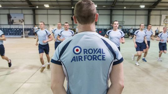 RAF Recruits Fitness Test Basic Training.