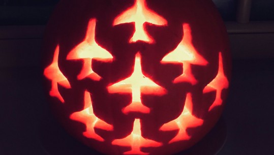 RAF Red Arrows Pumpkin Credit Georgina GodfreeTwitter