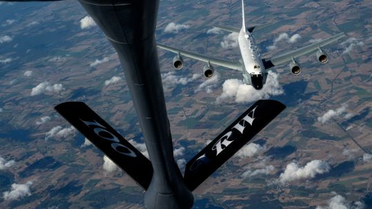 The UK has become the first country to conduct a full transit of Nato's eastern border, from its southernmost point in Greece to the most northerly point in Finland (Picture: Royal Air Force)