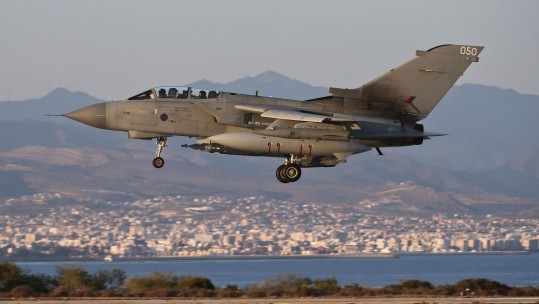 Tornado GR4 taking off at RAF Akrotiri