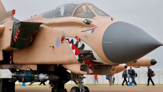 RAF Tornado GR4 'PINKY' with its special paint scheme Image ID JNCXTJ 270324 JW