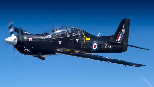 RAF Tucano aircraft