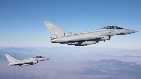 RAF Typhoon aircraft deployed on Exercise Red Flag 04022023 CREDIT MOD Crown Copyright